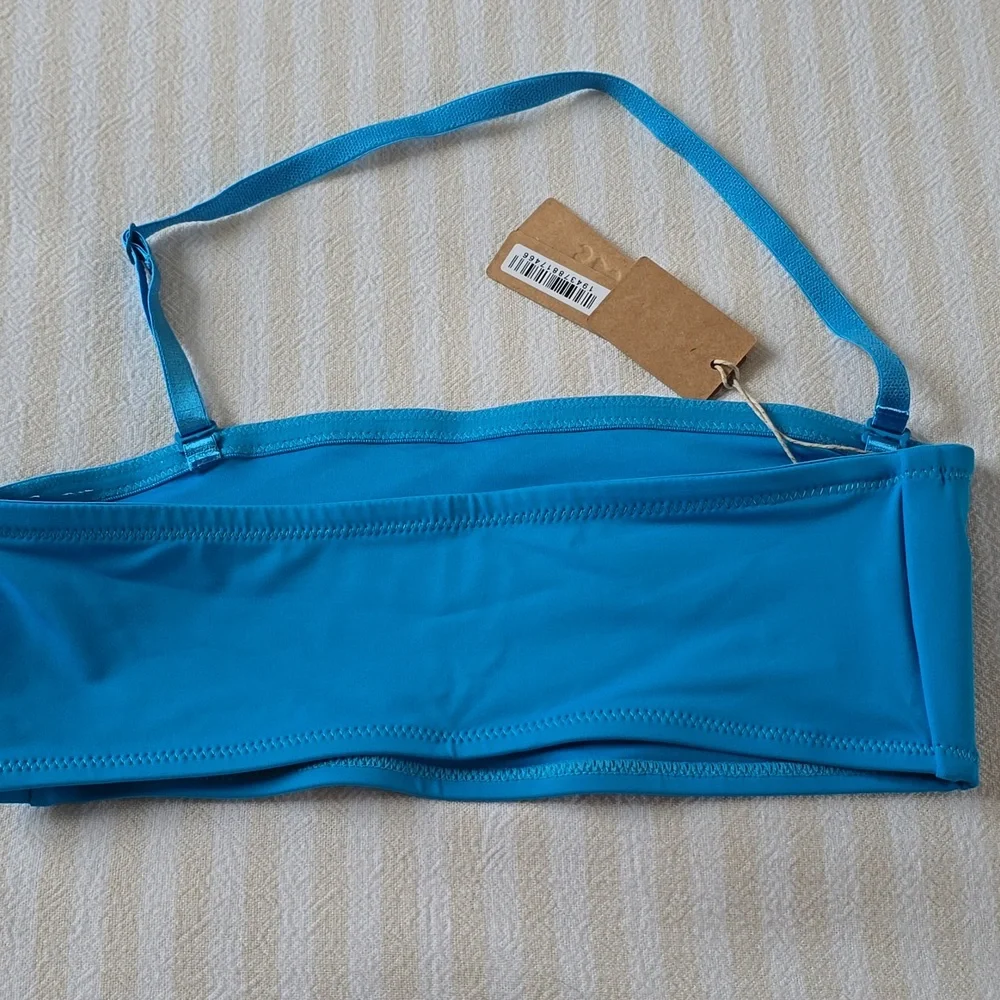 SKIMS Swim Bandeau Bikini Top Size:XXS Turquoise